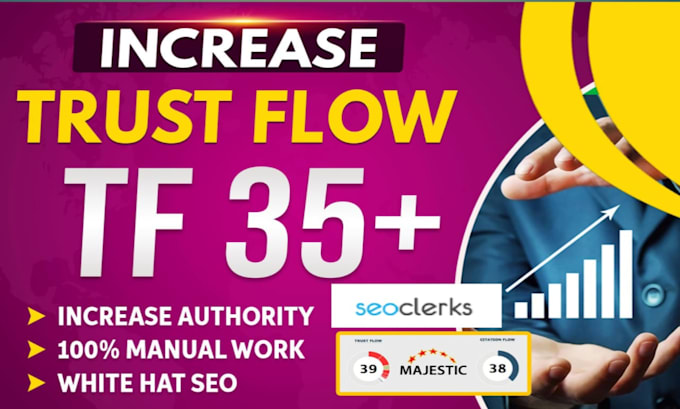 increase majestic trust flow tf 35 plus