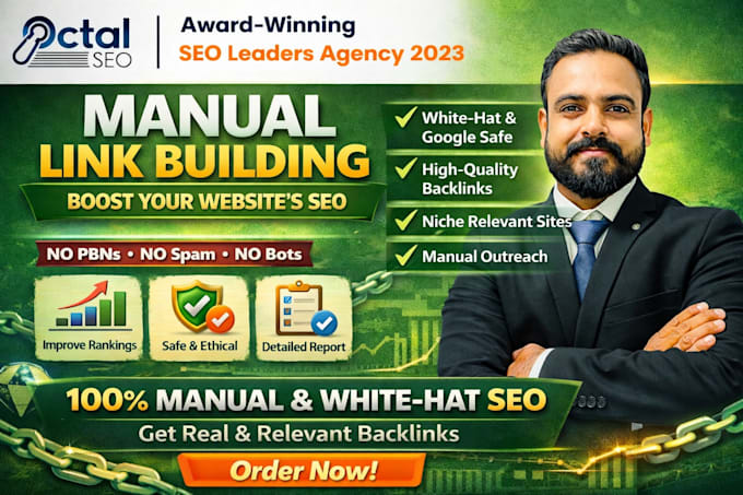 do SEO optimization manual link building for your website