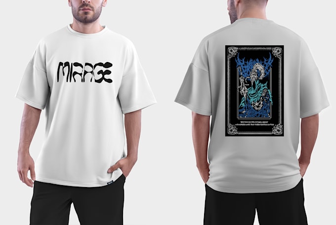 design vintage band typography tshirt for rockmetal artists 24h delivery