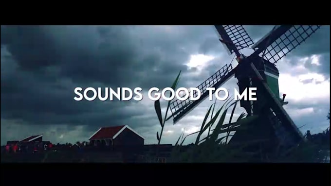 create a live action lyric video or music video
