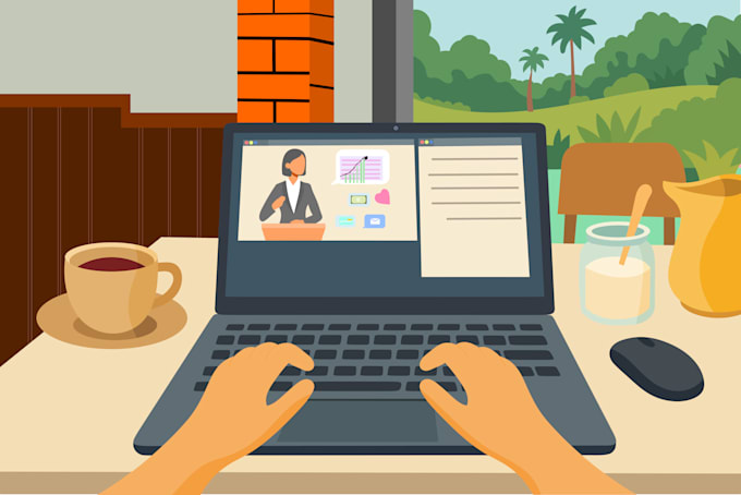 draw custom flat vector illustration for website and app