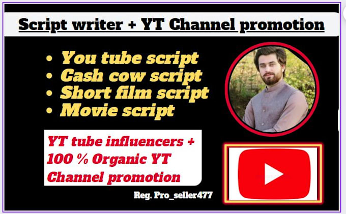 do professional script writing, youtube video script writer