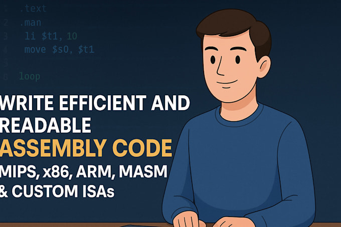 write efficient and readable assembly code in mips x86 arm masm and custom isas