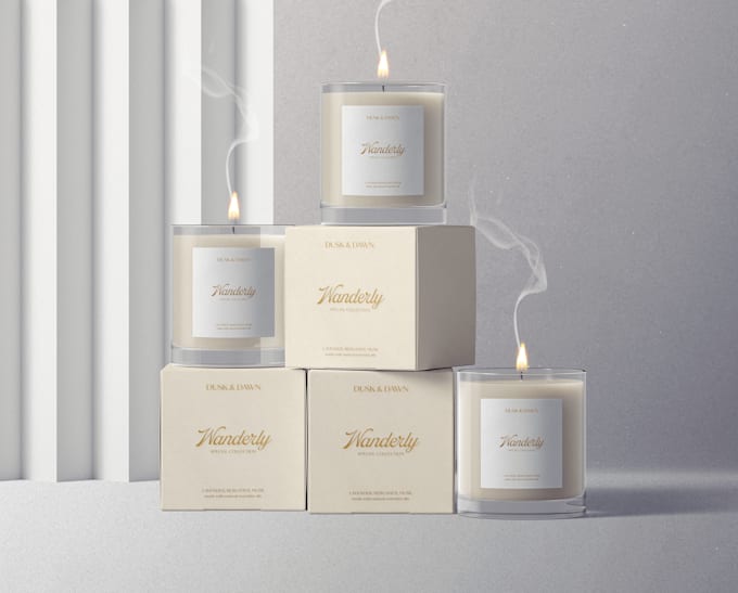 design a minimal label or packaging for your brand