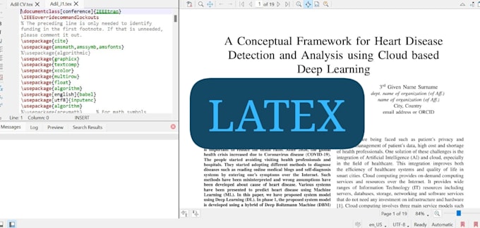 write your journel or documents into latex