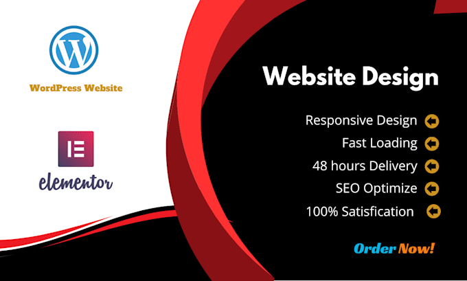 build wordpress website or blog with elementor