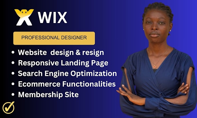 design or redesign wix website, wix online store, wix landingpage