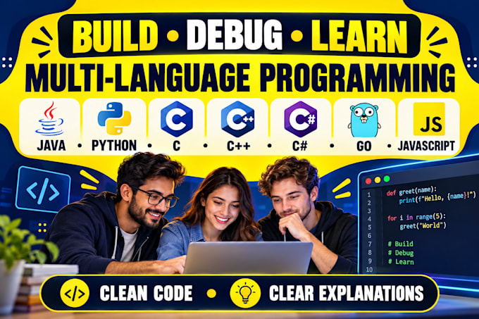 do your java python c cpp c sharp projects