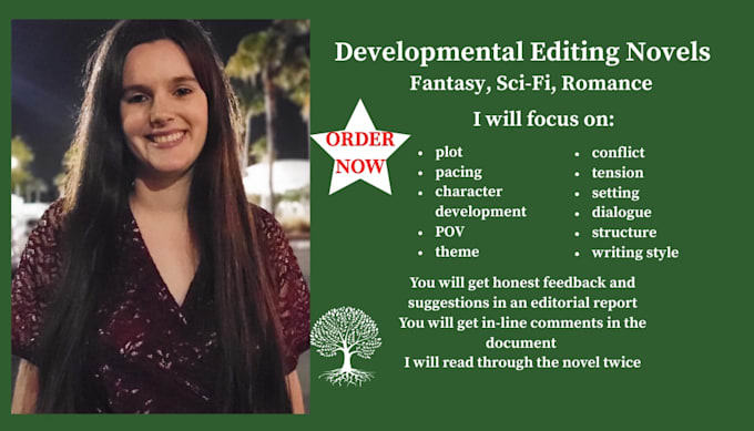 provide a developmental edit for your novel