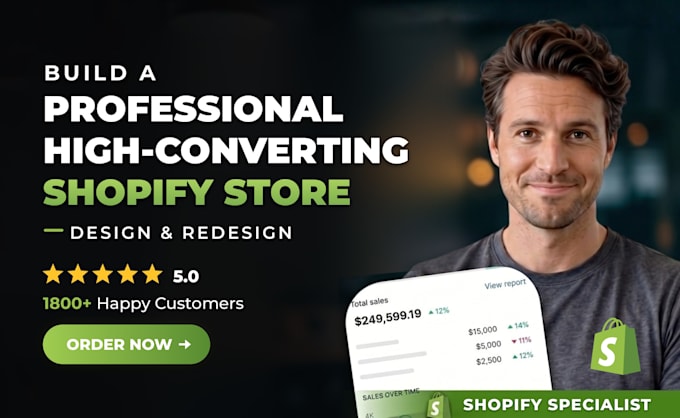 shopify ecommerce website development build shopify store design redesign