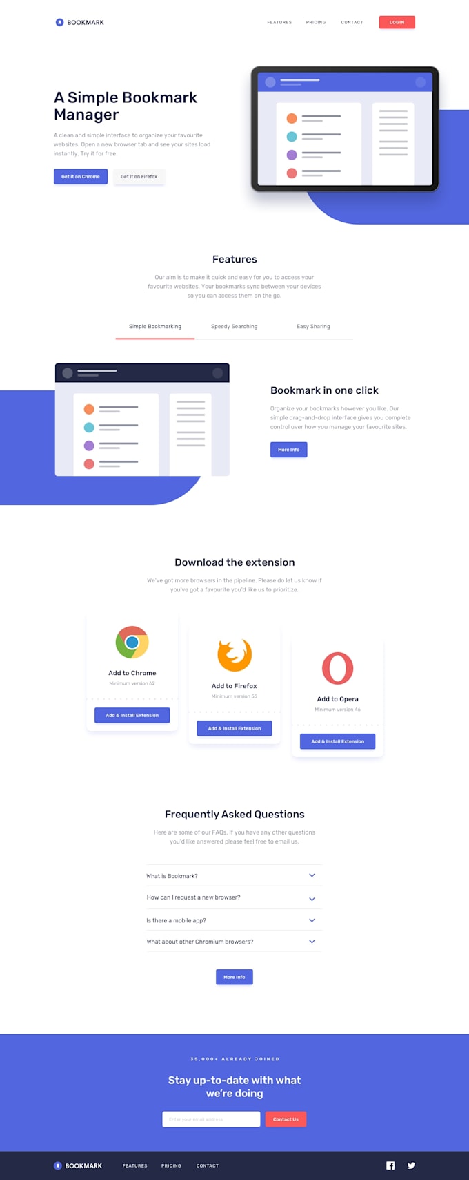 Write simple web page style with html css and bit of javascript by ...