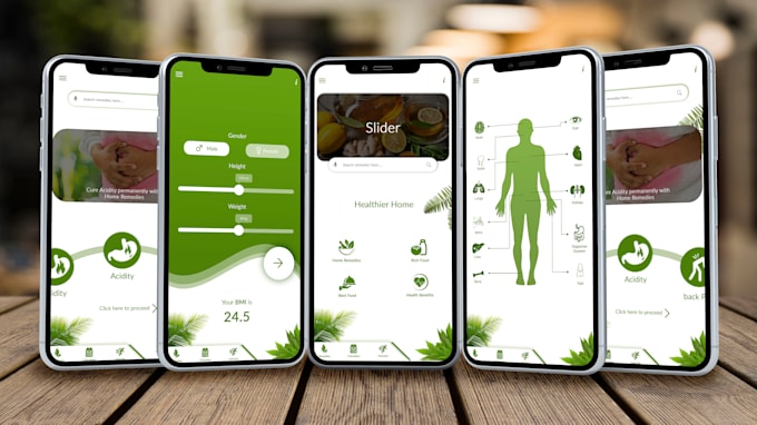 design attractive UI UX for mobile app