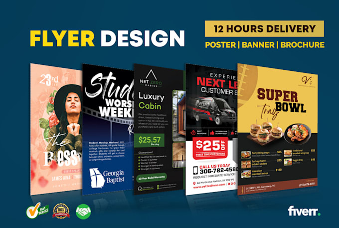 do a professional flyer, brochure, leaflet, or poster design