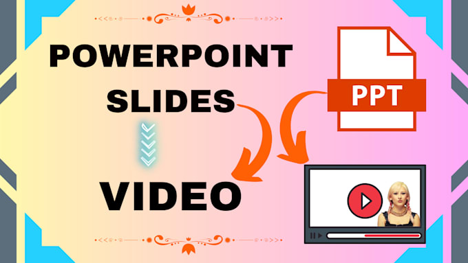 sync and convert powerpoint slides to video with music, voice