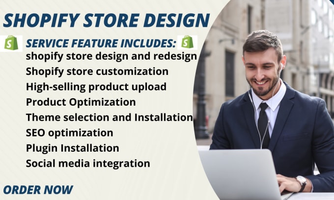 I will design high profitable shopify dropshipping store ecommerce store website design