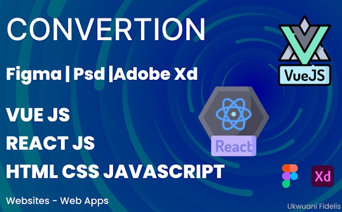Convert figma ui to vue js, ui design to code, api integration with vue ...