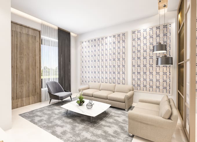 3d model design and 3d architectural visualization render