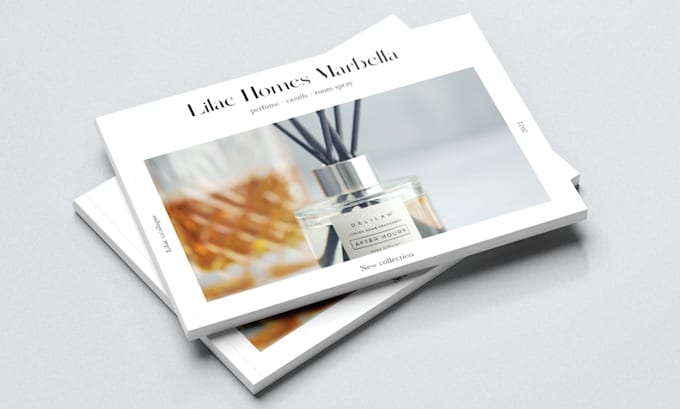 design professional product catalog or newsletters