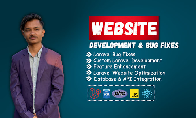 do laravel website development, fix laravel bugs, and errors