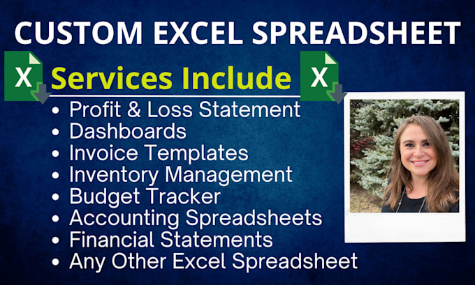 Create a custom excel spreadsheet by Designsbluestar | Fiverr