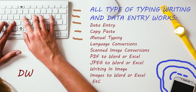 writing works, data entry, copy paste, ms office work, convert PDF