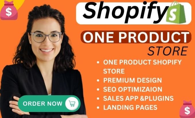 Create one product store one product shopify store shopify website