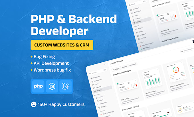 provides PHP laravel developer for custom development and bug fixes