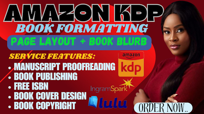 do amazon KDP book formatting, book design and book publishing
