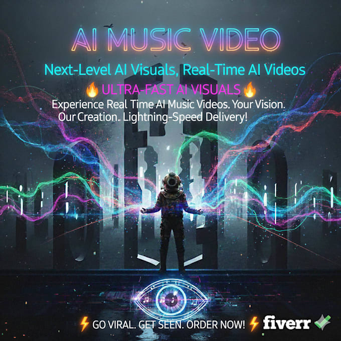 create trippy ai generated uniqe music video