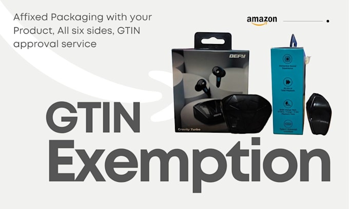 create affixed packaging with your product for gtin exemption and brand approval