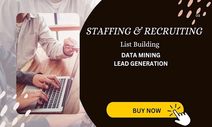 create staffing and recruiting lists from any niches