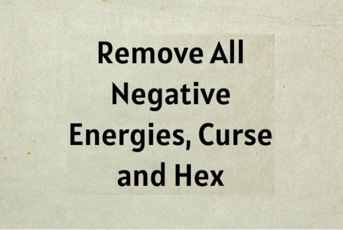remove all negative energies curse hex