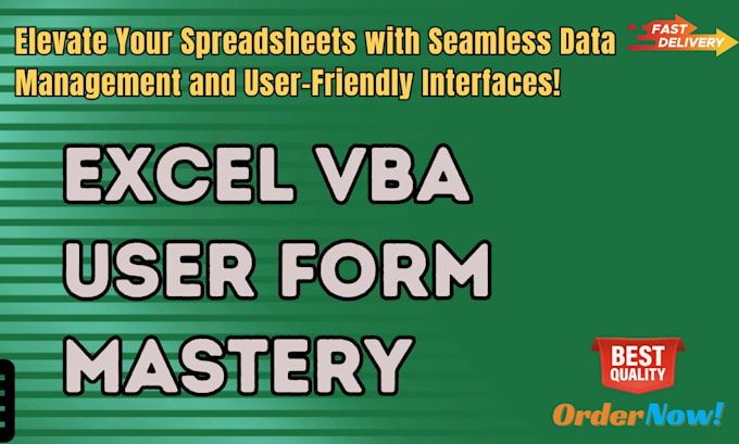 enhance data input with customize vba userforms