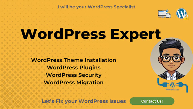 install wordpress, themes, plugins, and secure your website