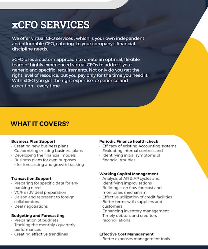 provide high impact cfo service