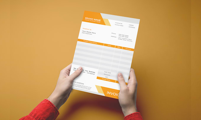 design professional price list, order form or editable invoice