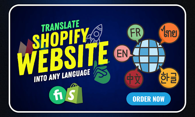 do your shopify website translation into other language