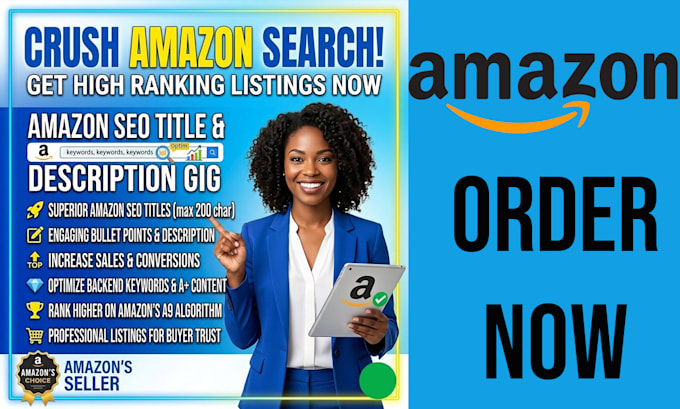 do amazon listing writing and optimization with SEO