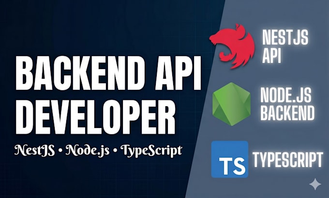 be your backend node js, nestjs typescript developer for secure apis