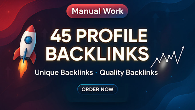 create high quality unqiue seo profile backlinks manually