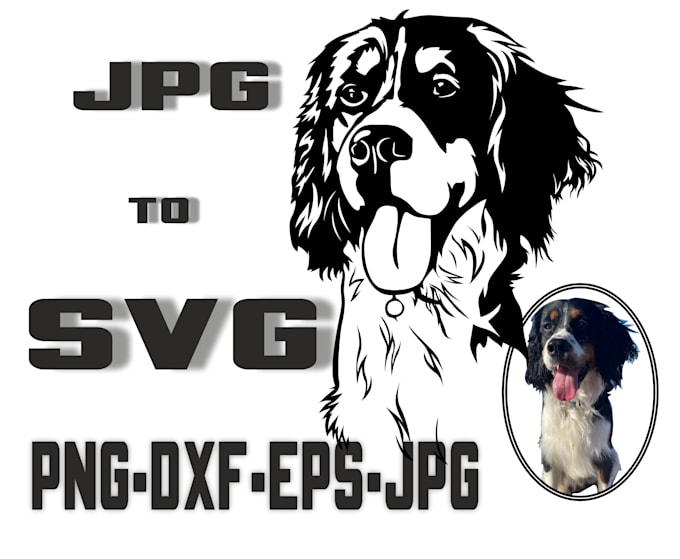 custom pet portrait svg