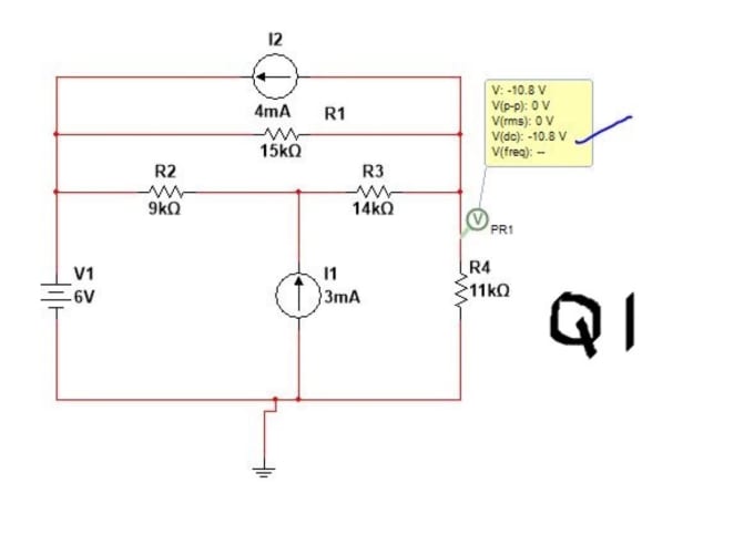 Help you in electrical and electronics circuit problems by Tahira_saif ... Circuit Diagram
