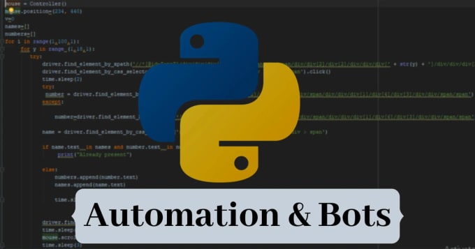 Create bots and web crawlers in python by Alifarooq7226 | Fiverr