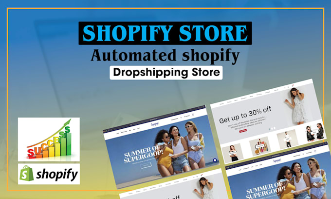 create shopify dropshipping store, build shopify website, shopify store design