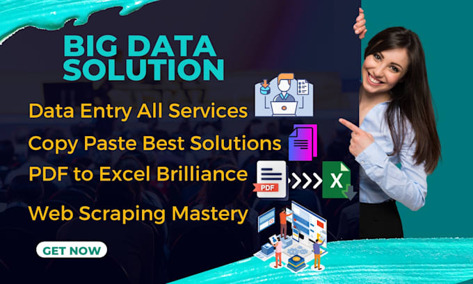 do urgent data entry, copy paste, web scraping, PDF to excel