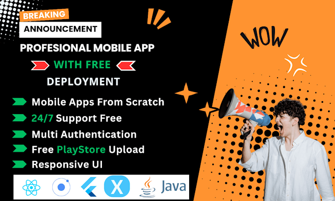 create full stack mobile app development for your vision