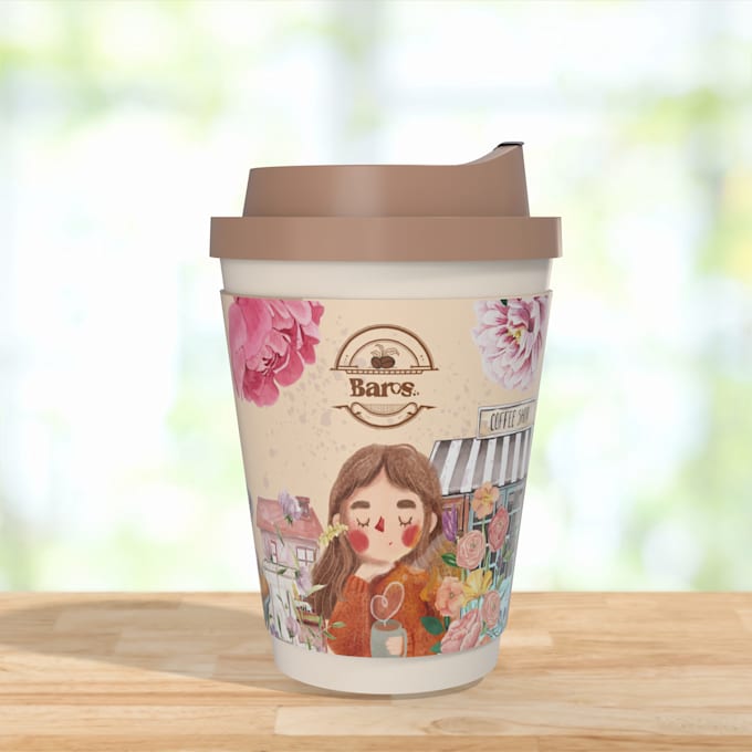 design unique paper cup and coffe cup
