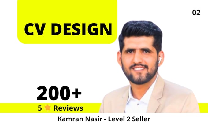 create a professional CV design or resume design
