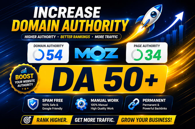 increase your domain authority to da 50 guaranteed google ranking boost