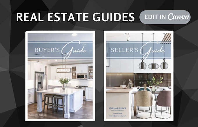 provide real estate buyer and seller guide template canva editable